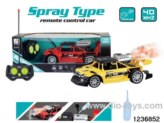 1:18 5 ch rc spray car with light，not include battery