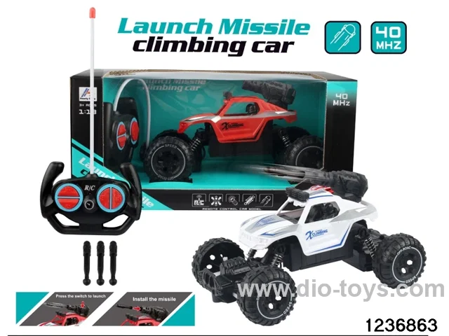 1:18 4 ch rc climbing car with light，not include battery