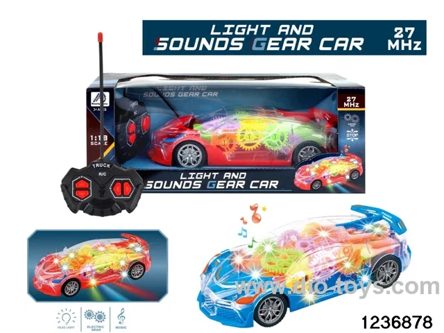 1:18 4 ch rc car with light/music，not include battery
