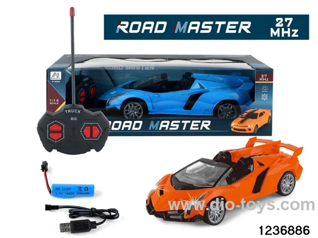 1:14 4 ch rc car with light，include battery