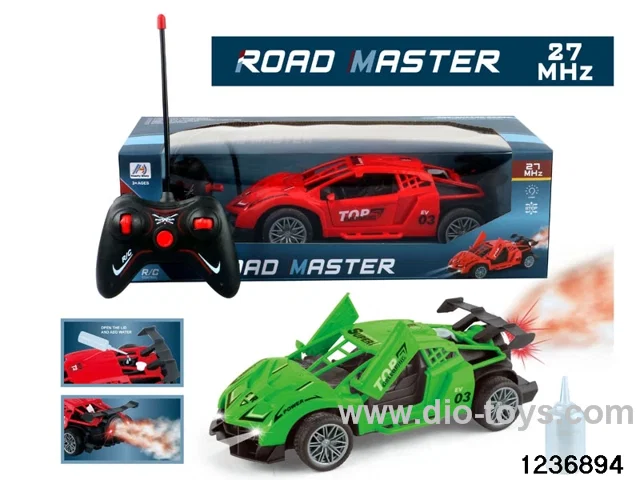 1:18 6 ch rc spary car with light，not include battery