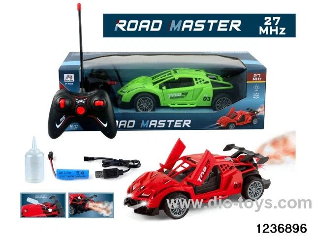 1:18 6 ch rc spary car with light，include battery