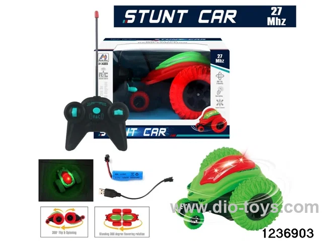 5 ch rc stunt car with light，include battery