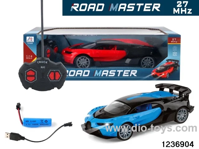 1:14 4 ch rc car with light，include battery