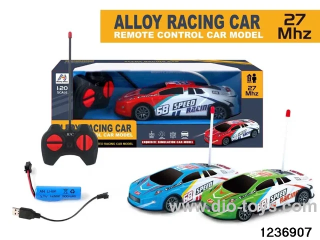 1:20 4 ch rc alloy car with light，include battery