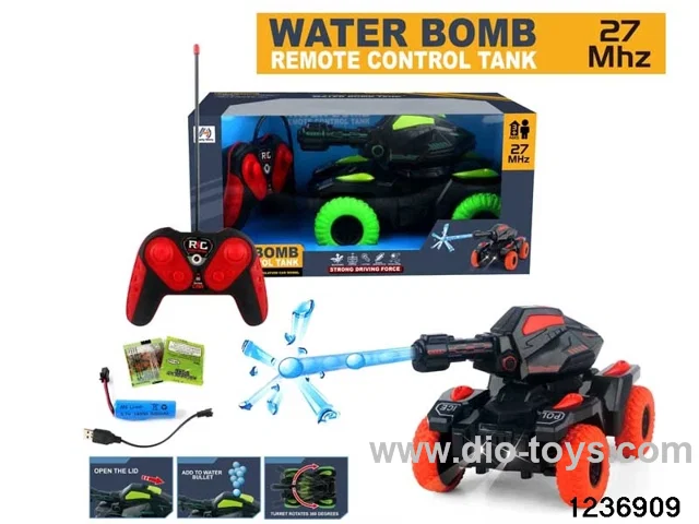 6 ch rc tank with light，include battery
