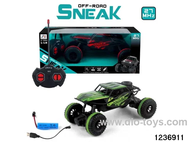 1:18 4 ch rc alloy climbing car ，include battery