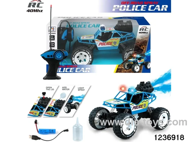 1:18 5 ch rc spray climbing car with light，include battery