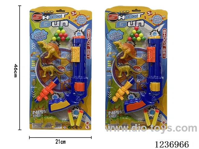 revolver ping pong gun set 2 colors mixed