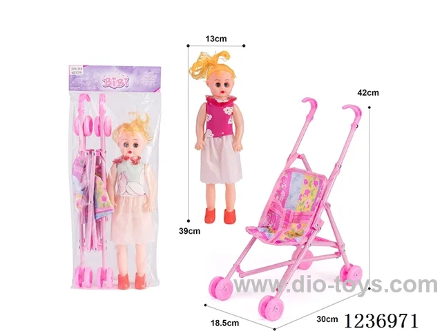45cm Trolley with doll
