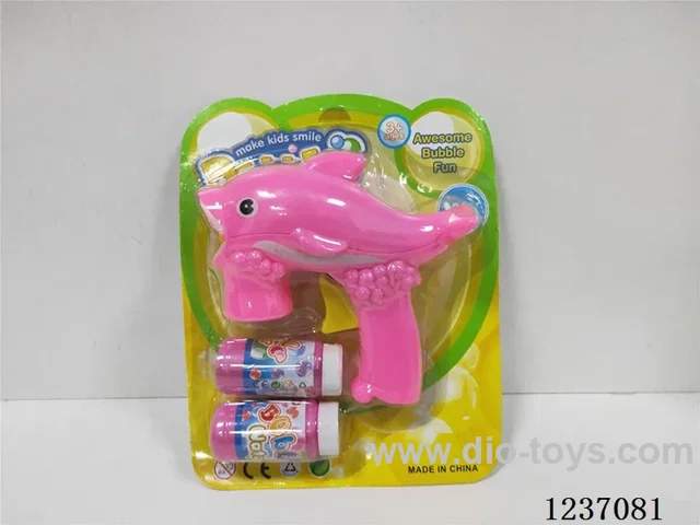 Inertial automatic water-absorbent dolphin bubble gun ( with dual water)