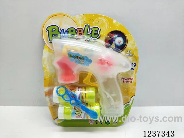 Inertial Self-priming Bubble Gun with light(2 Bottles of Water) Included battery