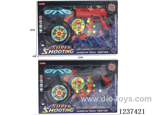 Soft bullet ping pong gun 2 colors mixed