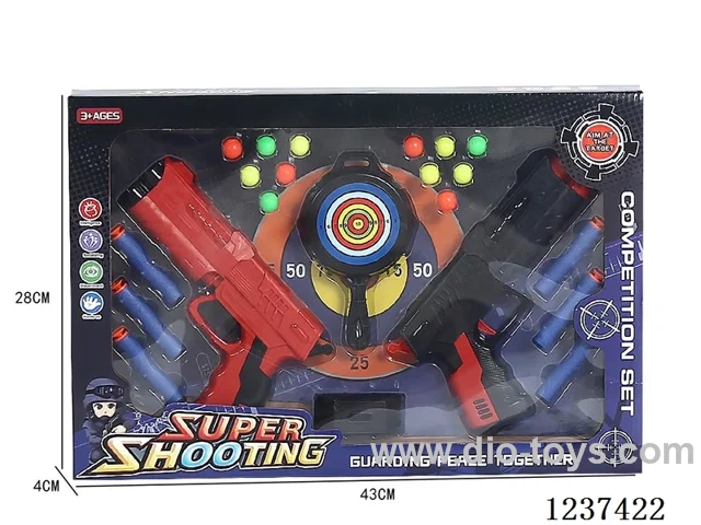 Soft bullet ping pong gun 2 colors mixed