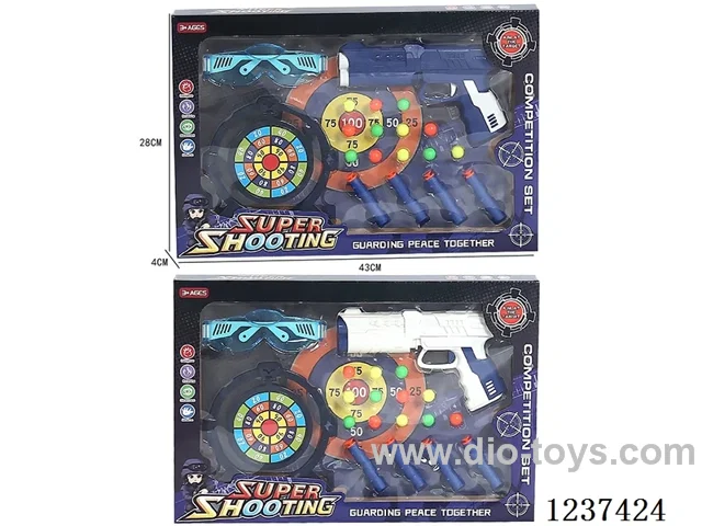 Soft bullet ping pong gun 2 colors mixed