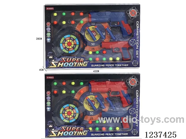 Soft bullet ping pong gun 2 colors mixed
