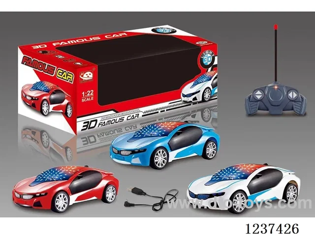 4ch rc car with 3D light included battery 3 colors mixed