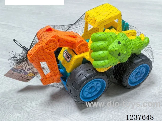 Excavator Construction Vehicle + 2 Dinosaurs Sand Set (Glide)