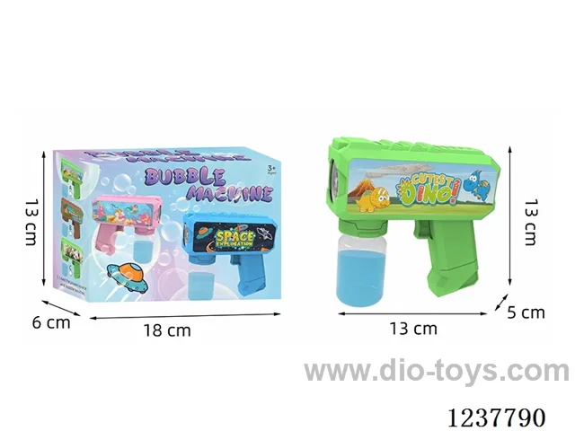 Automatic bubble gun with light not included battery