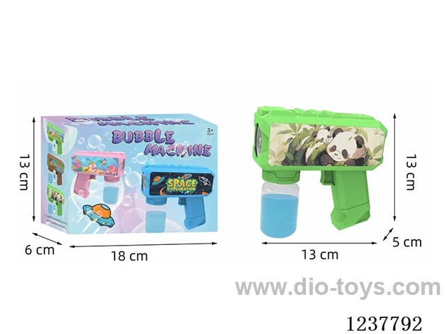 Automatic bubble gun with light not included battery