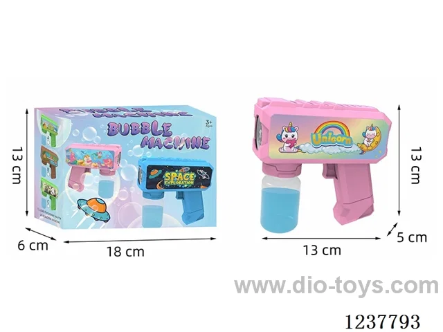 Automatic bubble gun with light not included battery