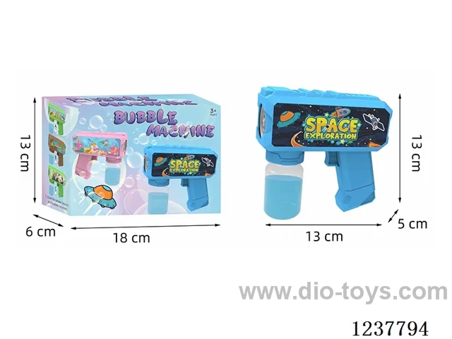 Automatic bubble gun with light not included battery