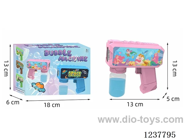 Automatic bubble gun with light not included battery