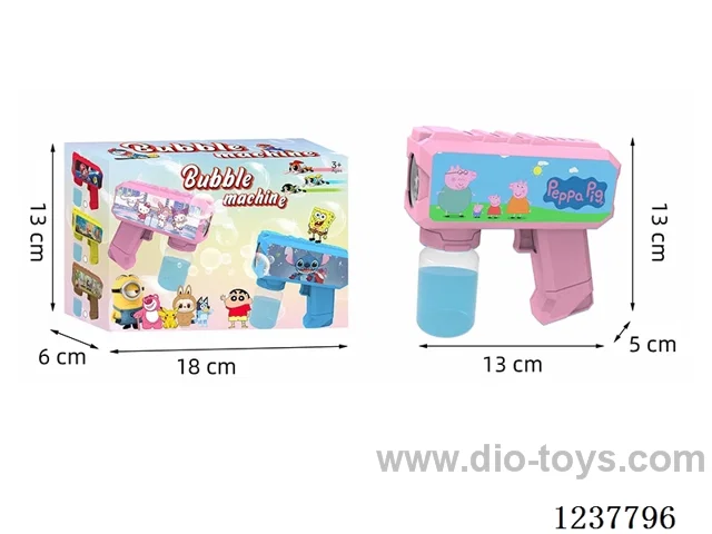 Automatic bubble gun with light not included battery