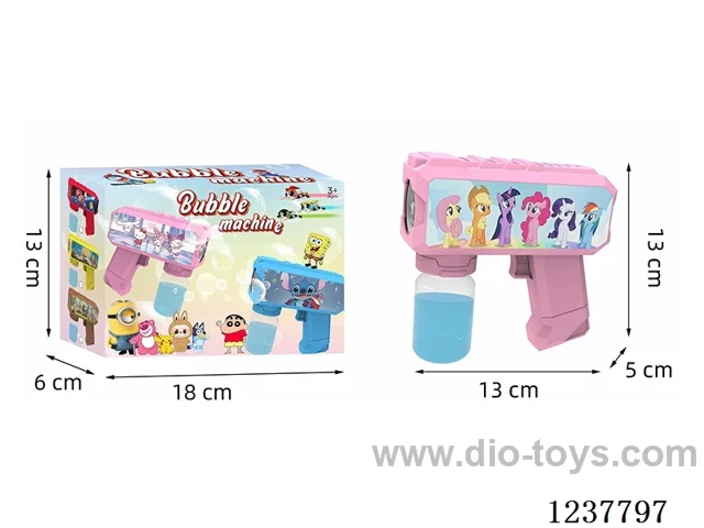 Automatic bubble gun with light not included battery