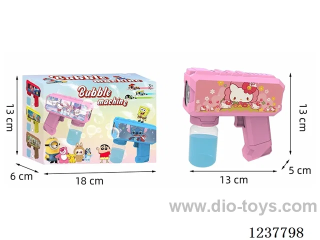 Automatic bubble gun with light not included battery