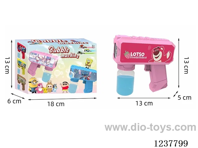 Automatic bubble gun with light not included battery