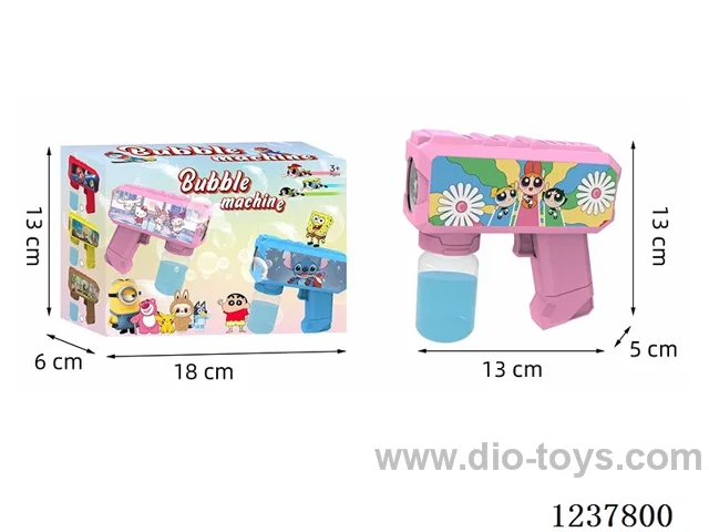 Automatic bubble gun with light not included battery