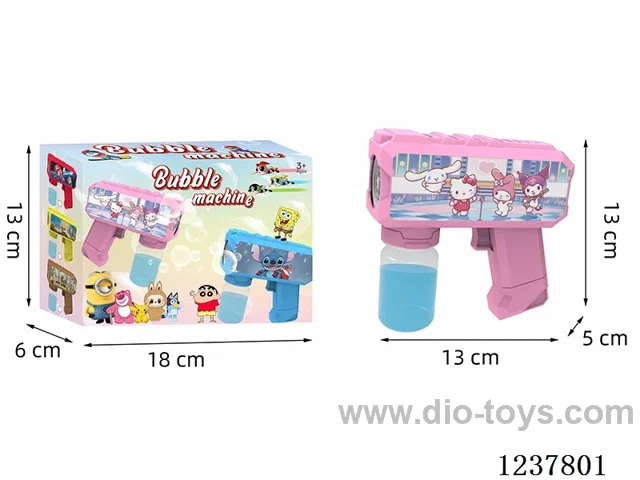 Automatic bubble gun with light not included battery