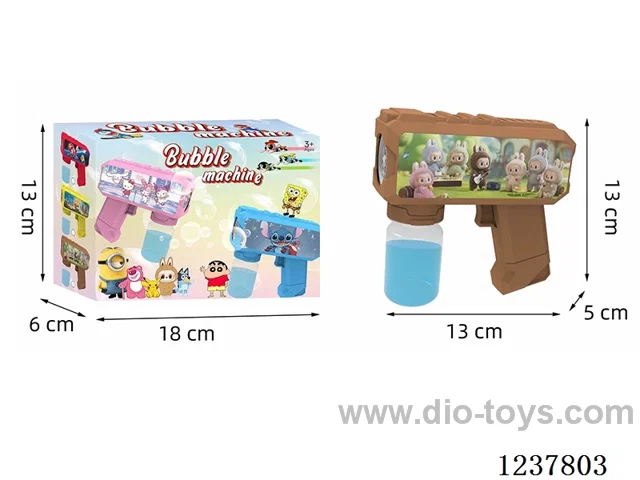 Automatic bubble gun with light not included battery