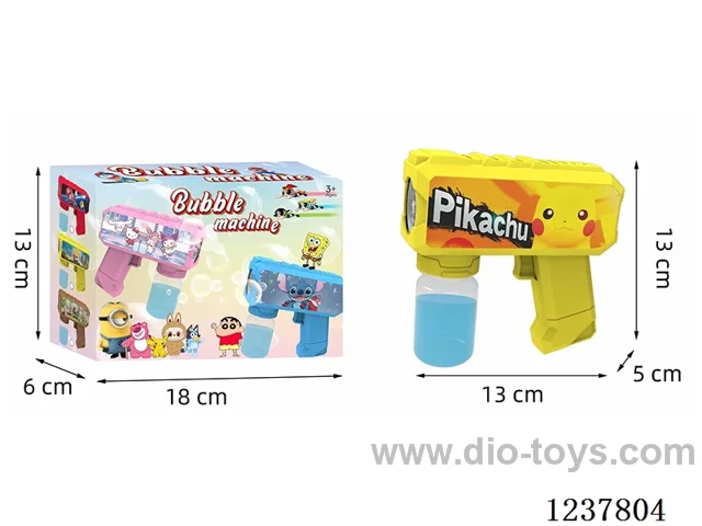 Automatic bubble gun with light not included battery