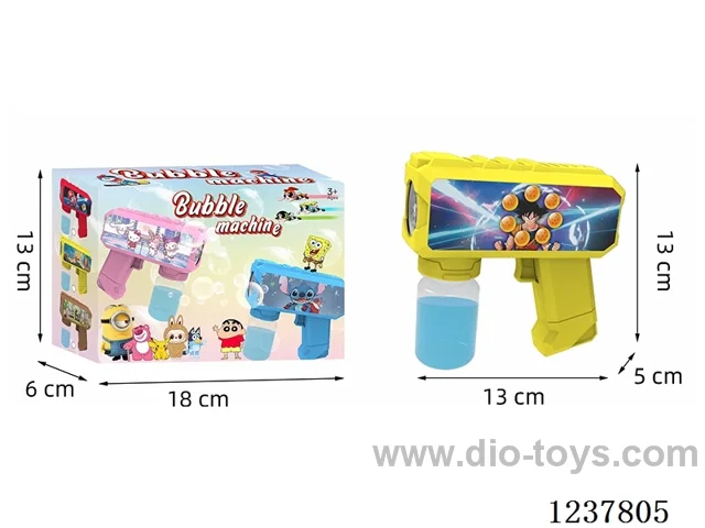 Automatic bubble gun with light not included battery