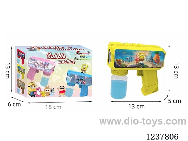 Automatic bubble gun with light not included battery