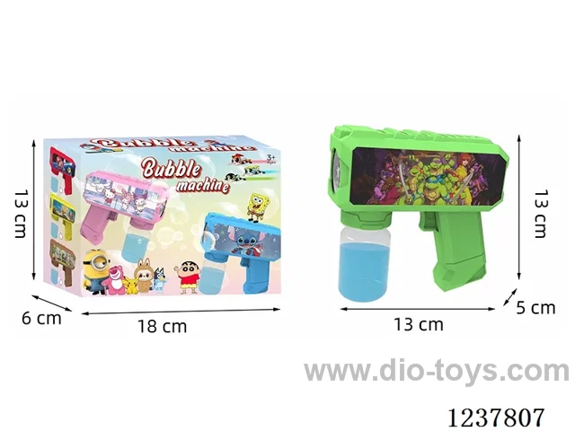 Automatic bubble gun with light not included battery