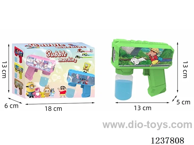 Automatic bubble gun with light not included battery
