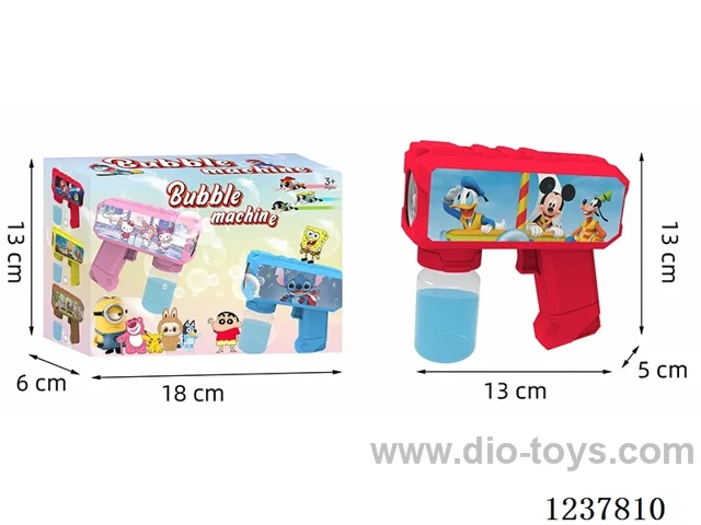 Automatic bubble gun with light not included battery