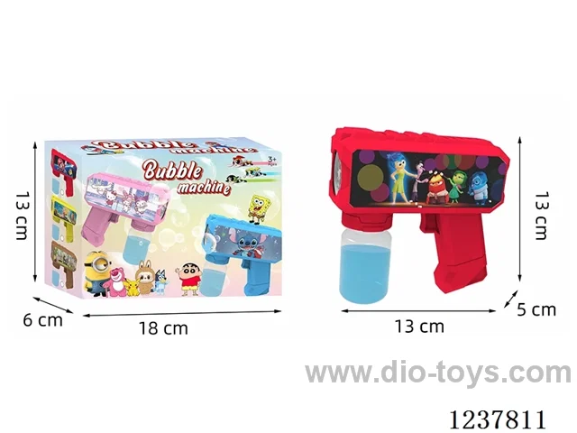 Automatic bubble gun with light not included battery