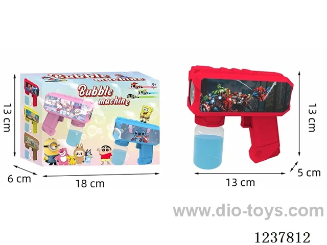 Automatic bubble gun with light not included battery