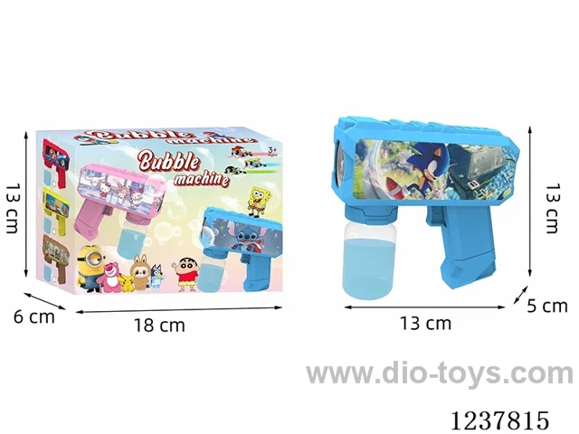 Automatic bubble gun with light not included battery