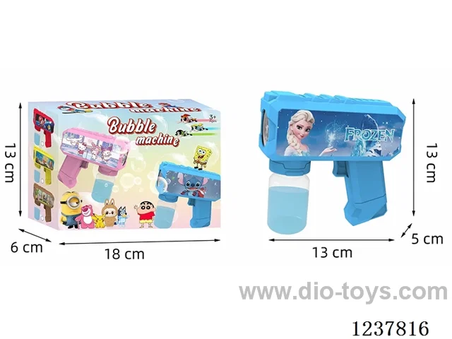 Automatic bubble gun with light not included battery