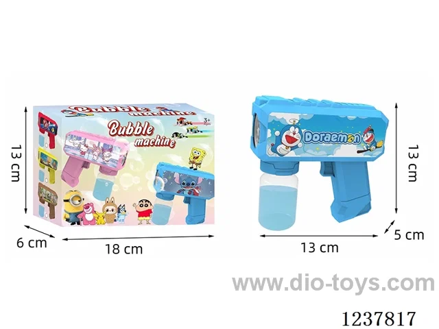 Automatic bubble gun with light not included battery