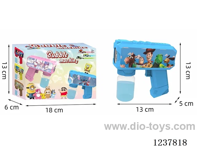 Automatic bubble gun with light not included battery