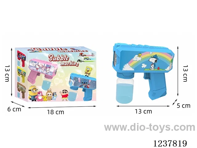 Automatic bubble gun with light not included battery