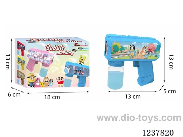 Automatic bubble gun with light not included battery