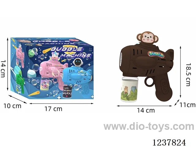 Automatic bubble gun with light not included battery
