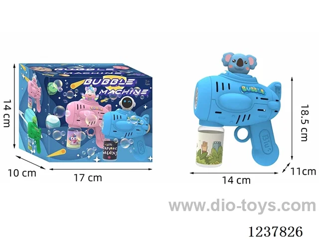 Automatic bubble gun with light not included battery